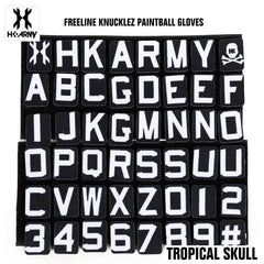 HK Army Freeline Knucklez Paintball Gloves - Tropical Skull HK Army