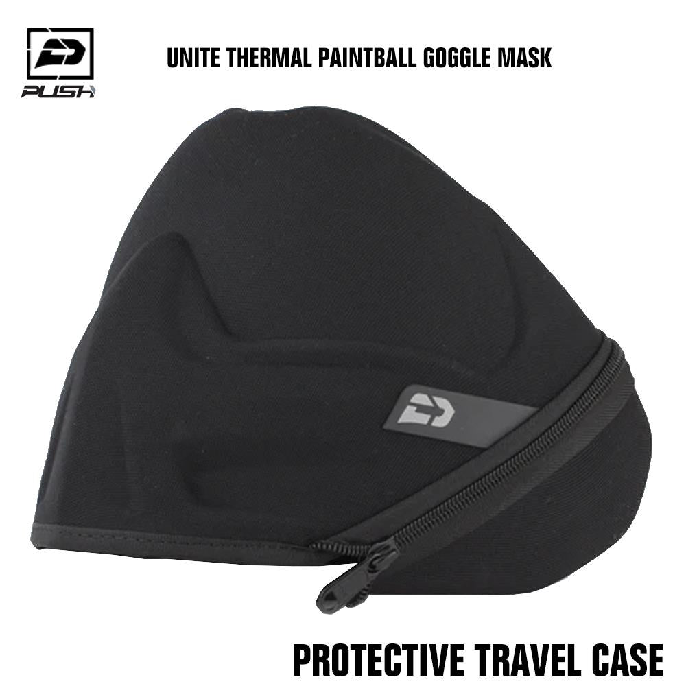 Push Unite Thermal Paintball Goggle Mask - The Collector Black / Grey (Clear Gradient Lens) Push Paintball