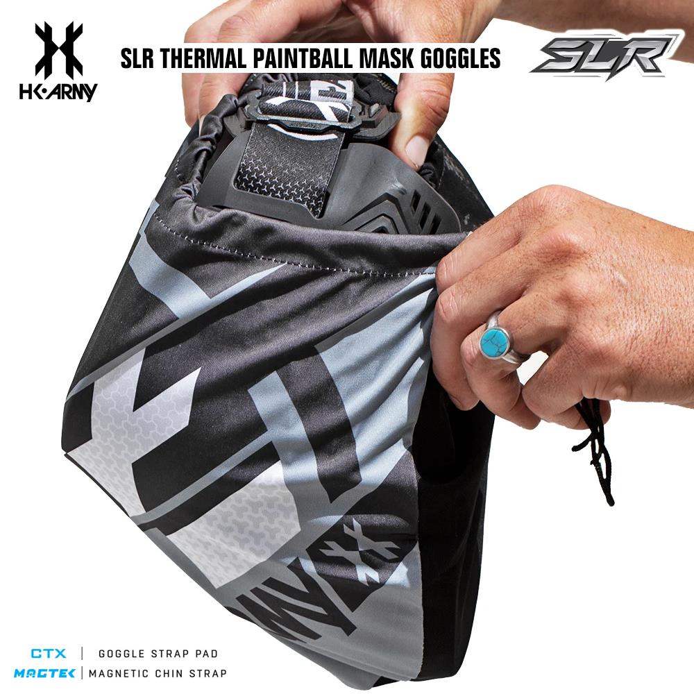 HK Army SLR Thermal Paintball Mask Goggles - Tsunami (Black/Black/Black) - Arctic Thermal Lens HK Army