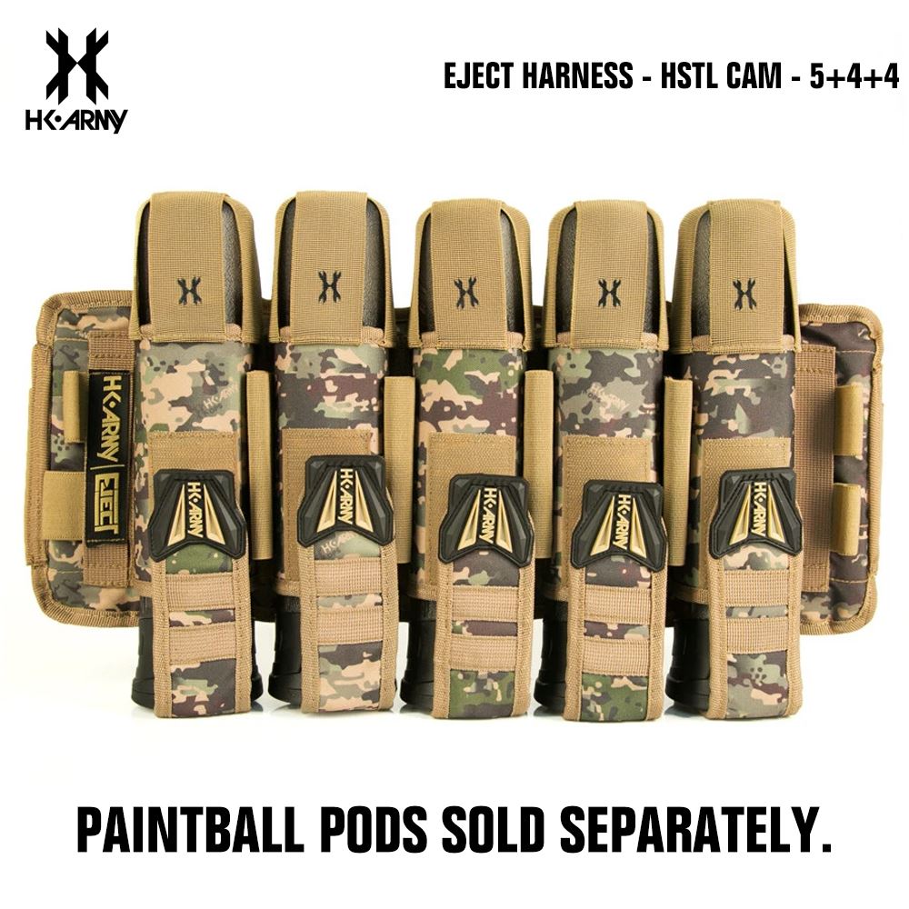 HK Army 3+2 | 4+3 | 5+4 Eject Paintball Harness Pod Pack - HSTL Cam HK Army