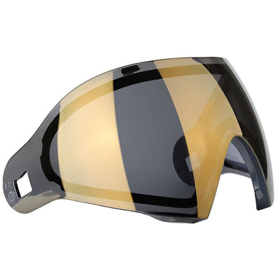 Dye I4 I5 Thermal Dyetanium smoke and gold replacement lens for paintball goggles with rapid change and wide peripheral vision