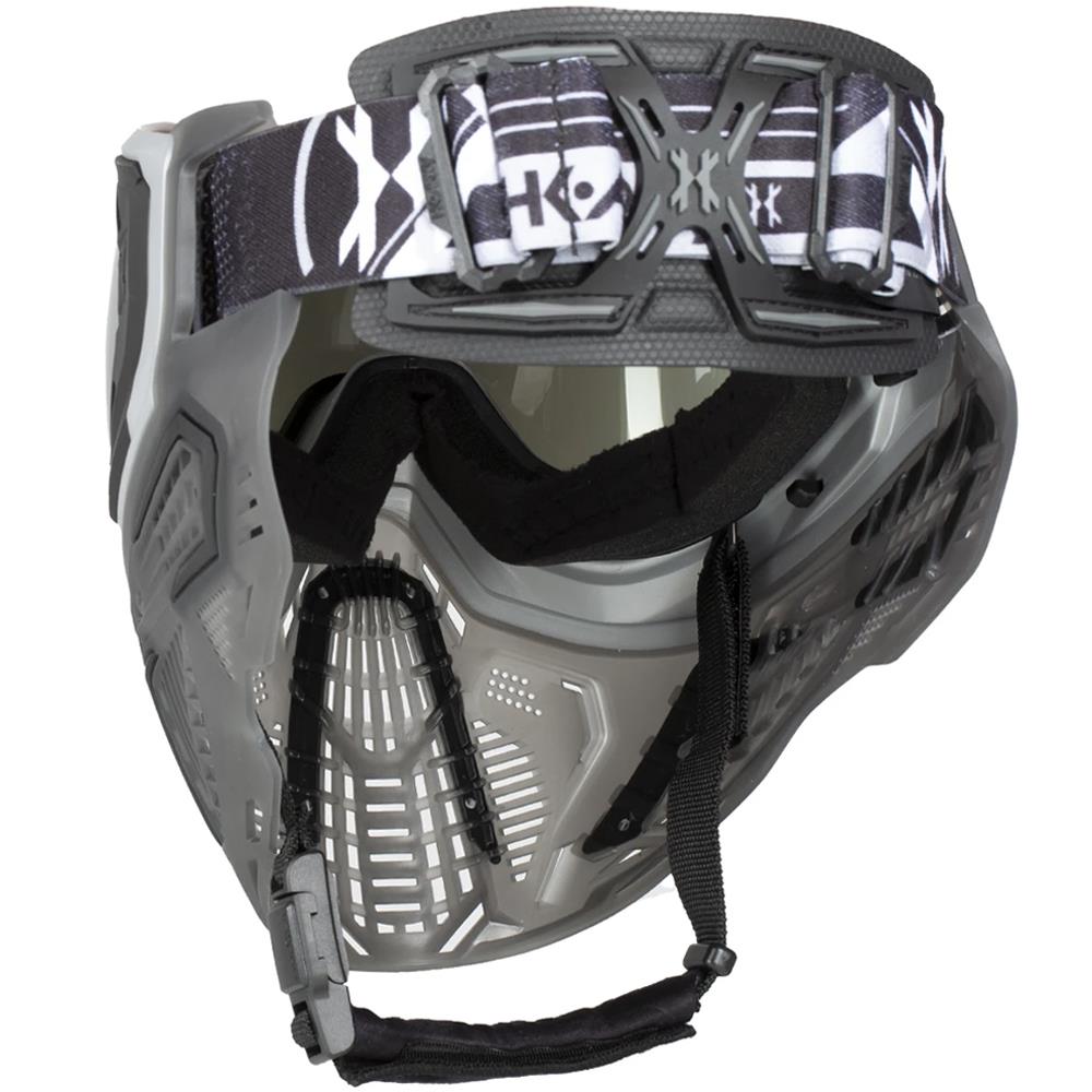 HK Army SLR Thermal Paintball Mask Goggles - Graphite (Silver/Black/Smoke) - Silver Thermal Lens HK Army