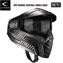 Carbon OPR Thermal Paintball Goggles Mask - Black Carbon Paintball