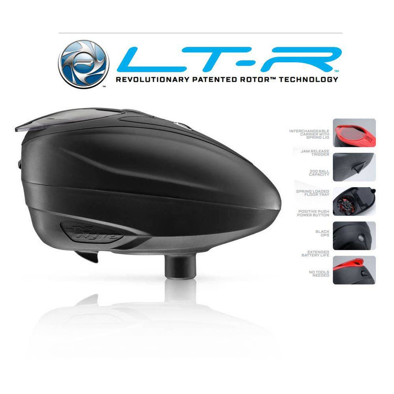 Dye LT-R Paintball Loader - Black / Black 30+ BPS Dye