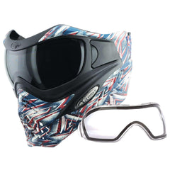 V-Force Grill Thermal Paintball Mask Goggles w/ Smoke and Clear Thermal Lenses - SE Spangled Hero V-Force