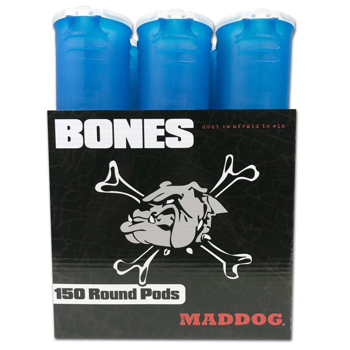 Maddog 150 Round BONES Paintball Pods Maddog