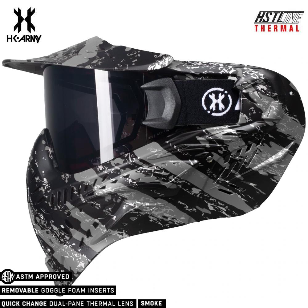 HK Army HSTL Goggle Thermal Dual Paned Paintball Mask - Fracture Black/Grey HK Army