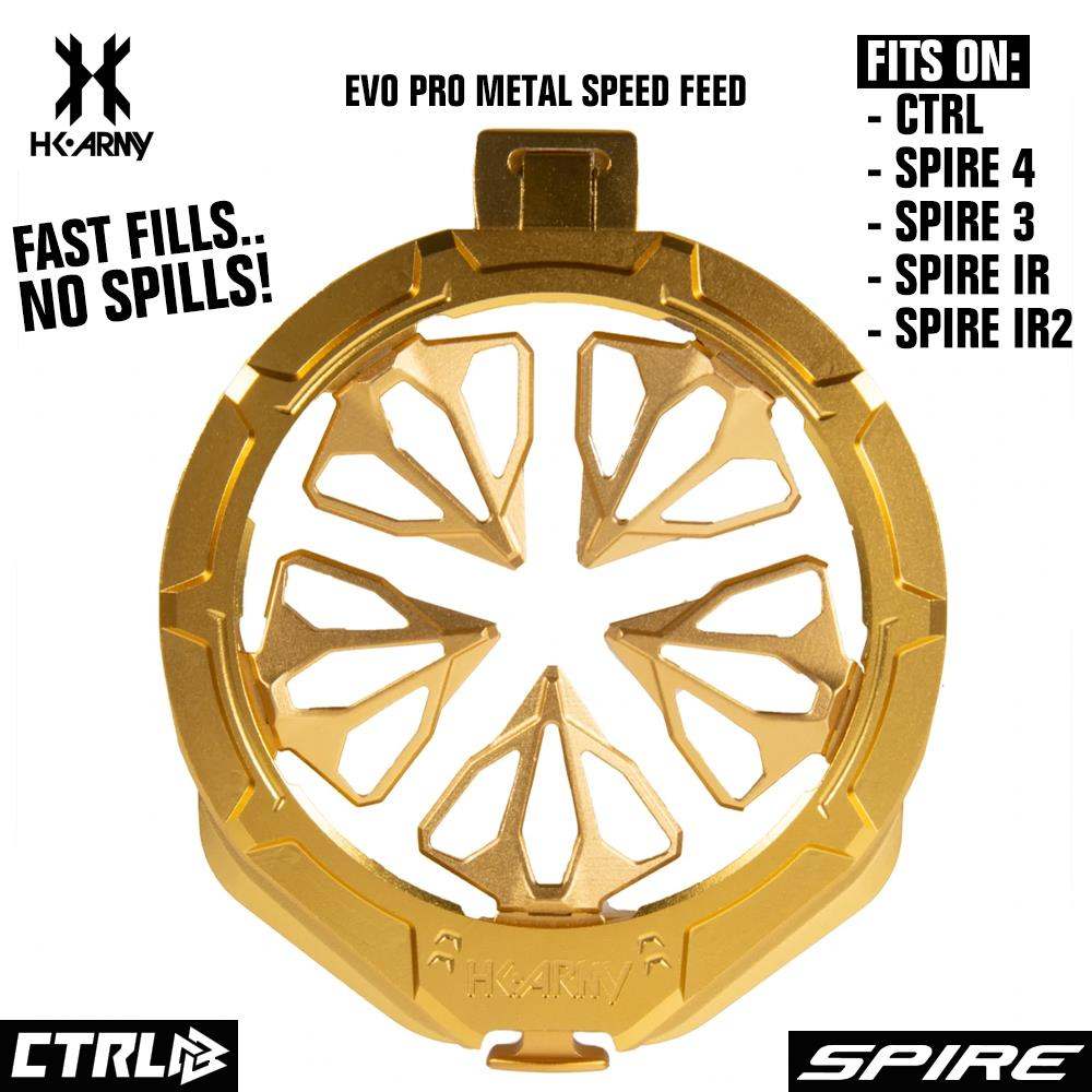 HK Army Evo Pro Metal Speed Feed Paintball Loader Accessory - CTRL, Spire 4, Spire 3, Spire IR, Spire IR2