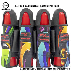 Valken Fate GFX 4+3 Paintball Harness Pod Pack - Graffiti Valken