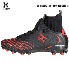 HK Army LT Diggerz_1 Low Top Paintball Cleats - Black/Red HK Army