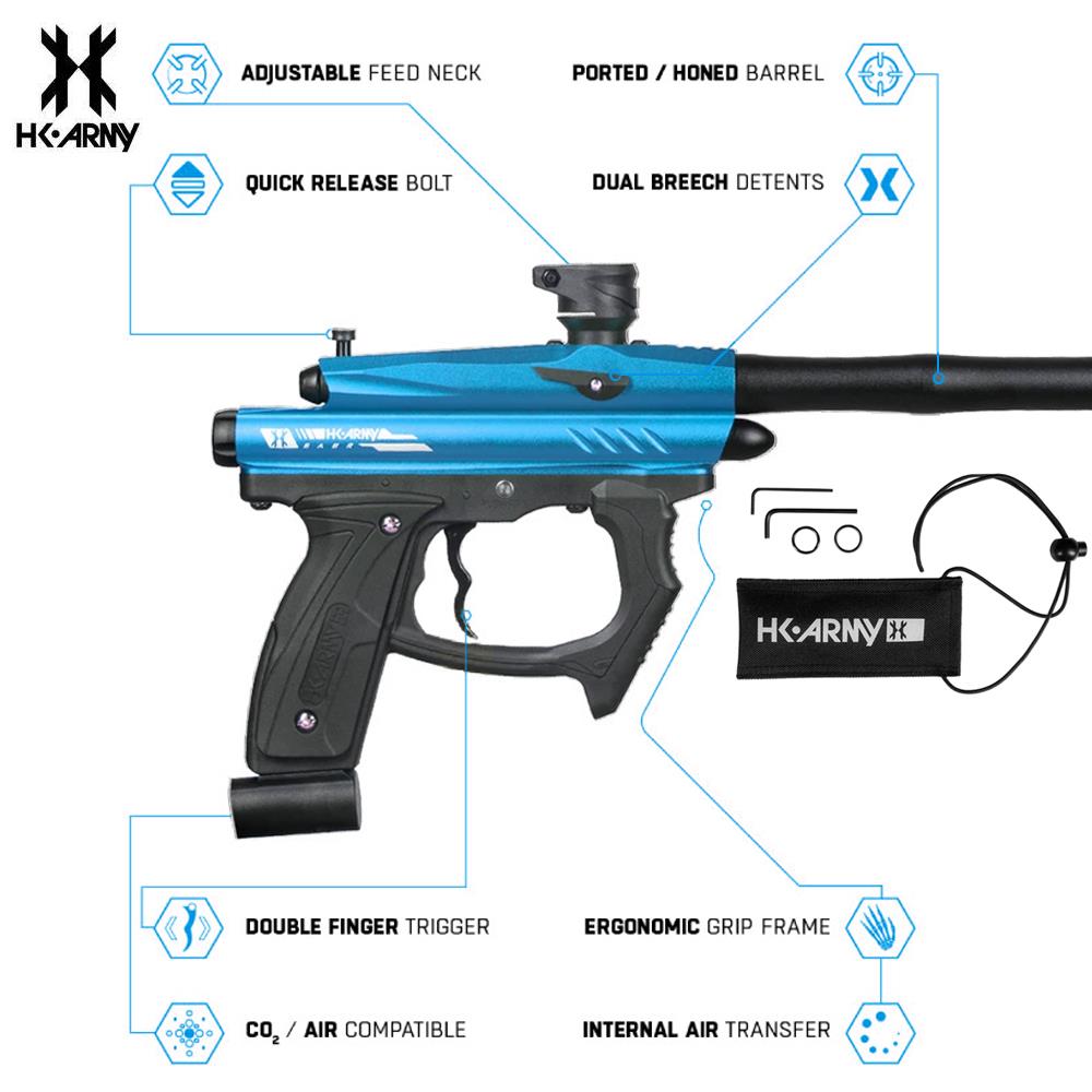 HK Army SABR Paintball Gun Marker - Blue HK Army