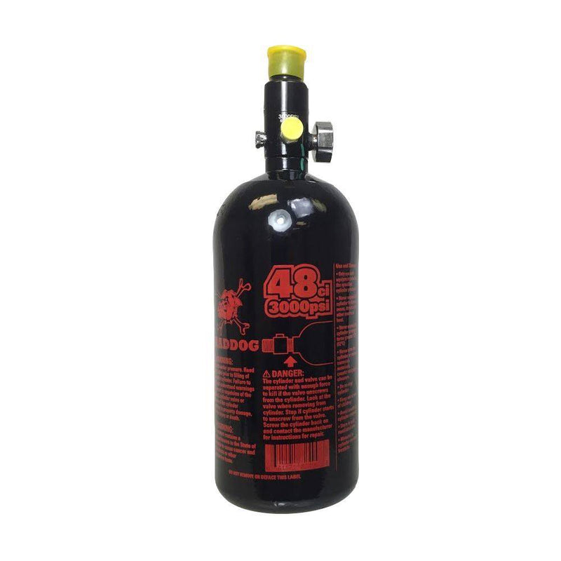 48ci compressed air paintball tank 3000psi aluminum with HPA regulator and fresh hydro date